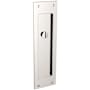 Baldwin Santa Monica Privacy Pocket Door Lock from the Estate Collection Lifetime Polished Nickel