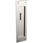 Baldwin Single Santa Monica Style Pocket Door Interior Privacy Trim from the Estate Collection Lifetime Satin Nickel