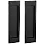 Baldwin Santa Monica Style Pocket Door Passage Trim Pair from the Estate Collection Satin Black