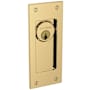 Baldwin Santa Monica Style Pocket Door Exterior Keyed Entry Trim from the Estate Collection Lifetime Polished Brass
