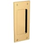 Baldwin Santa Monica Style Pocket Door Passage Trim Pair from the Estate Collection Unlacquered Brass