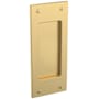 Baldwin Santa Monica Dummy Pocket Door Pull Set from the Estate Collection Lifetime Satin Brass