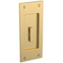 Baldwin Santa Monica Style Pocket Door Interior Privacy Trim from the Estate Collection Lifetime Satin Brass