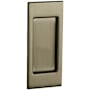 Baldwin Single Santa Monica Style Pocket Door Passage Trim from the Estate Collection Satin Brass and Black