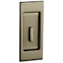 Baldwin Santa Monica Style Pocket Door Interior Privacy Trim from the Estate Collection Satin Brass and Black