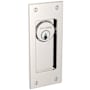 Baldwin Santa Monica Keyed Entry Pocket Door Lock from the Estate Collection Lifetime Polished Nickel