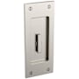 Baldwin Santa Monica Style Pocket Door Interior Privacy Trim from the Estate Collection Lifetime Satin Nickel
