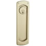 Baldwin Palo Alto Style Pocket Door Exterior Keyed Entry Trim from the Estate Collection Vintage Brass