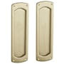 Baldwin Palo Alto Passage Pocket Door Set with Door Pull from the Estate Collection Vintage Brass