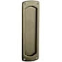 Baldwin Palo Alto Style Pocket Door Passage Trim Half Pair from the Estate Collection Satin Brass and Black