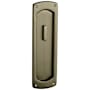 Baldwin Palo Alto Style Pocket Door Interior Privacy Trim from the Estate Collection Satin Brass and Black