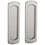 Baldwin Palo Alto Passage Pocket Door Set with Door Pull from the Estate Collection Lifetime Satin Nickel