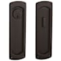 Baldwin Palo Alto Keyed Entry Pocket Door Set with Door Pull from the Estate Collection Venetian Bronze