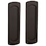 Baldwin Palo Alto Passage Pocket Door Set with Door Pull from the Estate Collection Venetian Bronze
