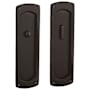 Baldwin Palo Alto Privacy Pocket Door Set with Door Pull from the Estate Collection Venetian Bronze