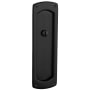 Baldwin Palo Alto Style Pocket Door Exterior Privacy Trim from the Estate Collection Satin Black