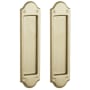 Baldwin Boulder Style Pocket Door Passage Trim Pair from the Estate Collection Vintage Brass