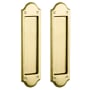 Baldwin Boulder Style Pocket Door Passage Trim Pair from the Estate Collection Lifetime Satin Brass