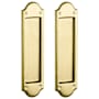 Baldwin Boulder Style Pocket Door Passage Trim Pair from the Estate Collection Lifetime Satin Brass