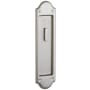 Baldwin Boulder Style Pocket Door Interior Privacy Trim from the Estate Collection Lifetime Satin Nickel