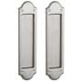 Baldwin Boulder Style Pocket Door Passage Trim Pair from the Estate Collection Lifetime Satin Nickel