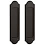 Baldwin Boulder Full Dummy Pocket Door Set with Double Door Catch from the Estate Collection Oil Rubbed Bronze