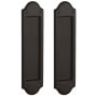 Baldwin Boulder Style Pocket Door Passage Trim Pair from the Estate Collection Oil Rubbed Bronze