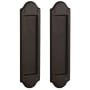 Baldwin Boulder Style Pocket Door Passage Trim Pair from the Estate Collection Venetian Bronze