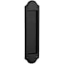 Baldwin Boulder Style Pocket Door Passage Trim Half Pair from the Estate Collection Satin Black