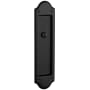 Baldwin Boulder Style Pocket Door Exterior Privacy Trim from the Estate Collection Satin Black