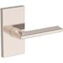 Baldwin Anaheim Hills Passage Door Lever Set with Contemporary 5" Rose from the Reserve Collection Lifetime Polished Nickel