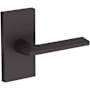 Baldwin Anaheim Hills Passage Door Lever Set with Contemporary 5" Rose from the Reserve Collection Venetian Bronze