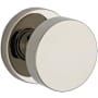 Baldwin Contemporary Passage Door Knob with Round Rose Lifetime Polished Nickel