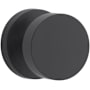 Baldwin Contemporary Passage Door Knob with Round Rose Satin Black