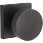 Baldwin Contemporary Passage Door Knob with Square Rose Venetian Bronze