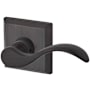 Baldwin Curve Passage Leverset with Traditional Square Rose Venetian Bronze