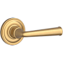 Baldwin Federal Passage Leverset with Traditional Round Rose Lifetime Satin Brass