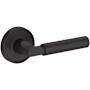 Baldwin Lake Forest Passage Door Lever Set with Recessed Round Rose from the Reserve Collection Venetian Bronze