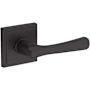 Baldwin Wyndcliff Passage Door Lever Set with Stepped Square Rose from the Reserve Collection Venetian Bronze