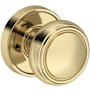 Baldwin Bremerton Privacy Door Knob Set with Recessed Round Rose from the Reserve Collection Non-Lacquered Brass