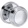 Baldwin Bremerton Privacy Door Knob Set with Recessed Round Rose from the Reserve Collection Polished Chrome