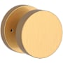 Baldwin Contemporary Privacy Door Knob with Round Rose Lifetime Satin Brass
