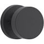 Baldwin Contemporary Privacy Door Knob with Round Rose Satin Black