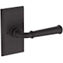 Baldwin Dunsmoor Privacy Door Lever Set with Chamfered 5" Rose from the Reserve Collection Venetian Bronze