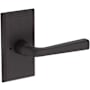 Baldwin Kingvale Privacy Door Lever Set with Chamfered 5" Rose from the Reserve Collection Venetian Bronze