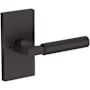 Baldwin Lake Forest Privacy Door Lever Set with Contemporary 5" Rose from the Reserve Collection Venetian Bronze