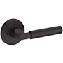 Baldwin Lake Forest Privacy Door Lever Set with Stepped Round Rose from the Reserve Collection Venetian Bronze
