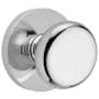 Baldwin Round Privacy Door Knob Set with Modern Round Rosette from Reserve Collection Polished Chrome