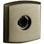 Baldwin Pair of 3" Height Soho Privacy Rosettes Satin Brass and Black