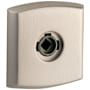 Baldwin Pair of 3" Height Soho Privacy Rosettes Lifetime Satin Nickel